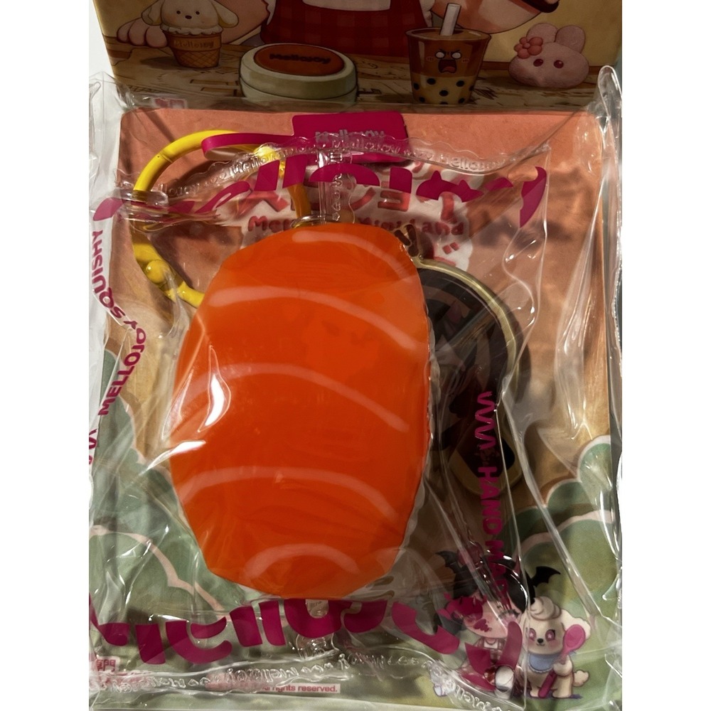 MelloJoy‎ Mini Land Mini Salmon Sushi Squishy Dry Yogurt Small Little Stress Toy